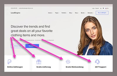informationen zusatzleistungen online-shop