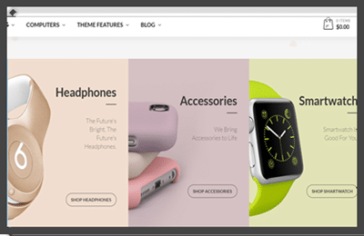 übersichtliche Produktstruktur online-shop